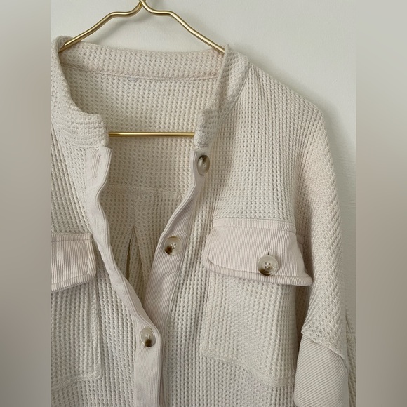 Cream waffle-knit - Picture 10 of 13